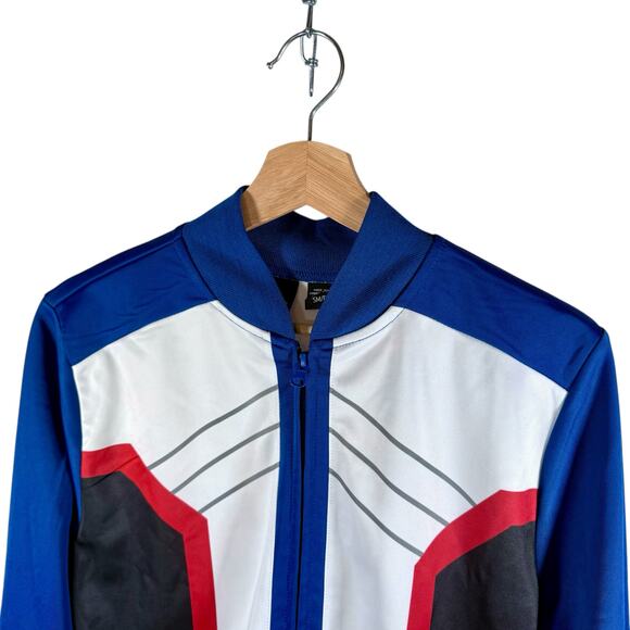 Overwatch NWT Men's Large Soldier 76 Blue Full Zip Track Jacket Athleisure - Picture 6 of 13